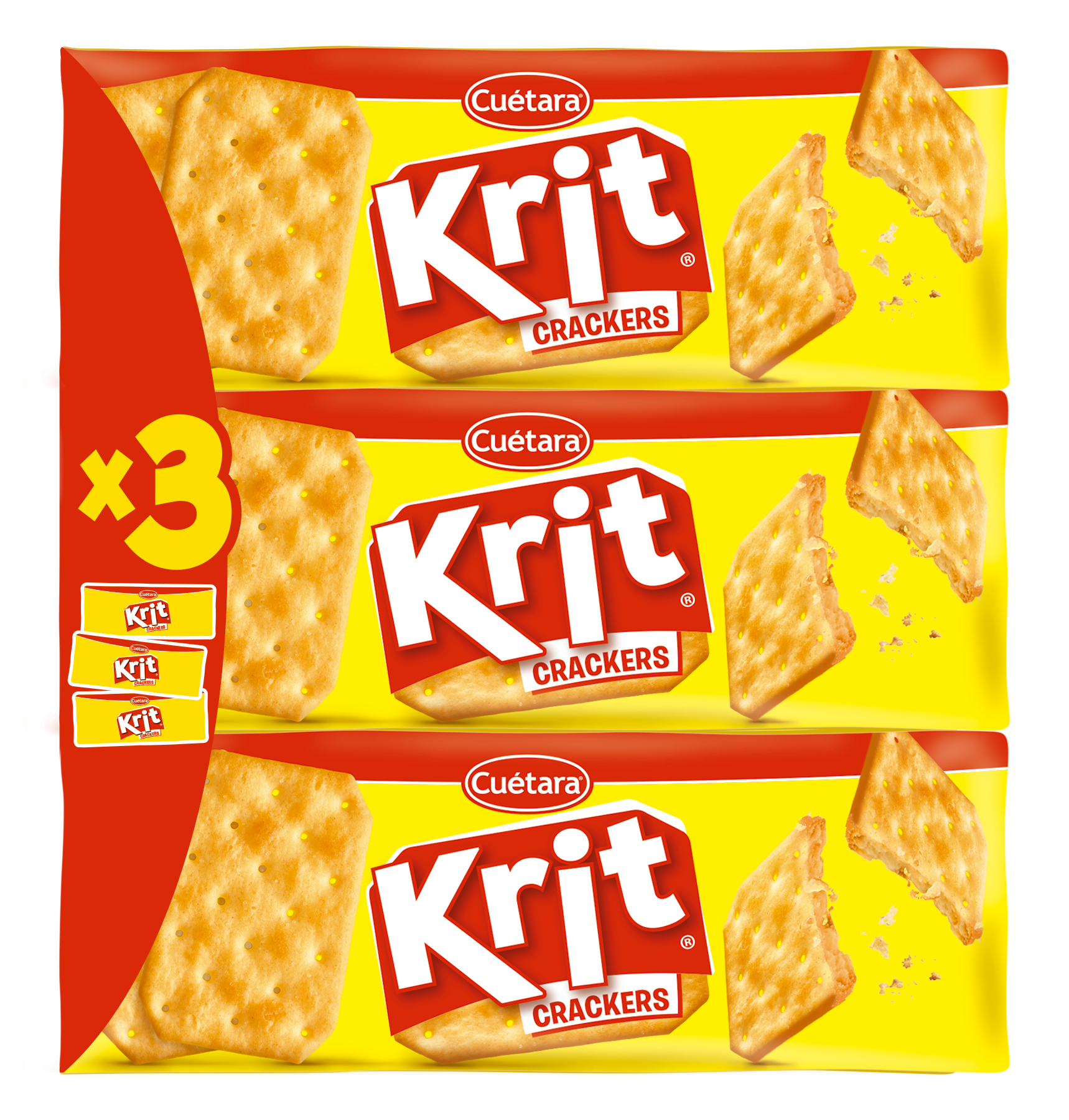 Krit Crackers, 3x100g