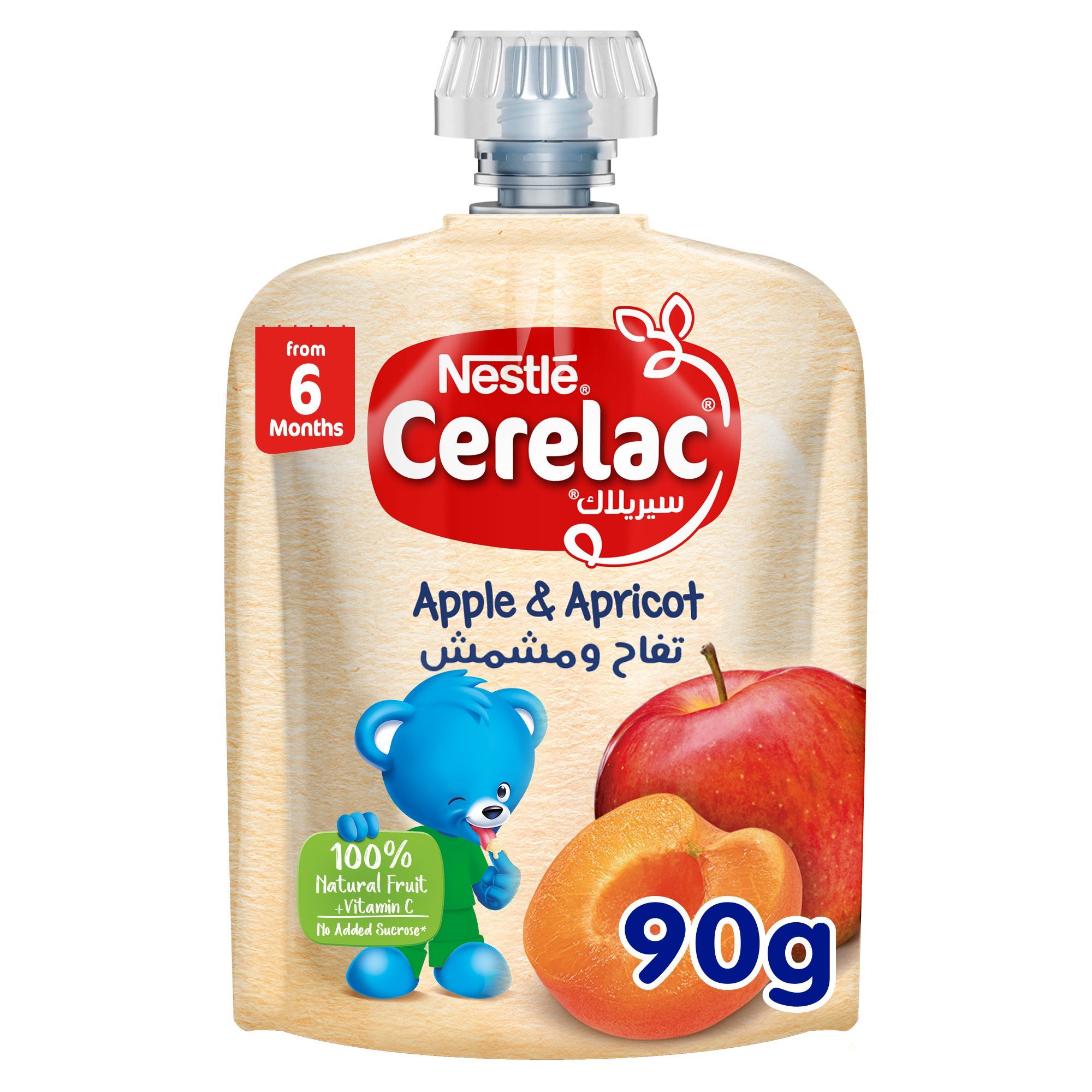 Cerelac Apple & Apricot Puree from 6 Months, 90g