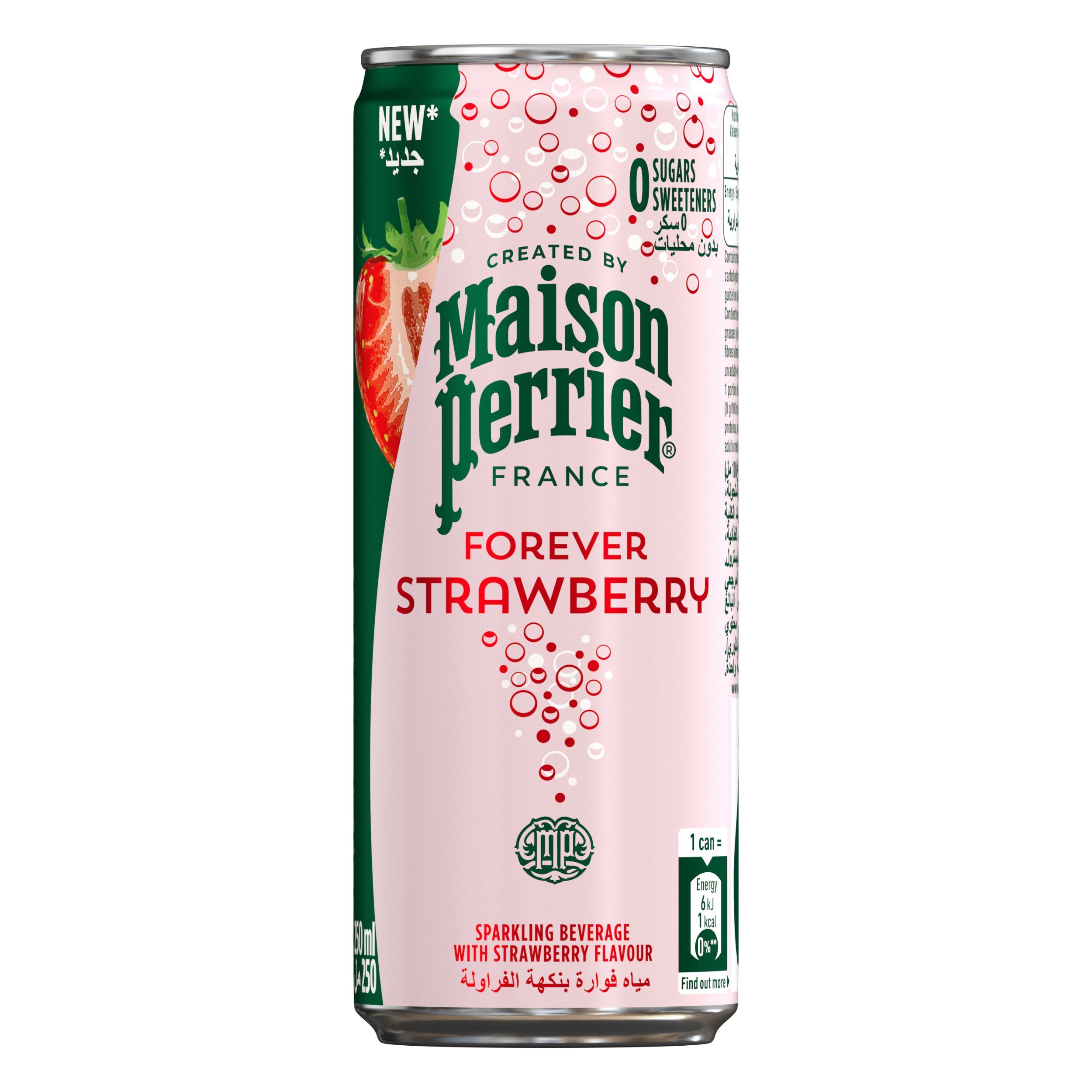 Maison Perrier Forever Strawberry Sparkling Beverage, 250ml
