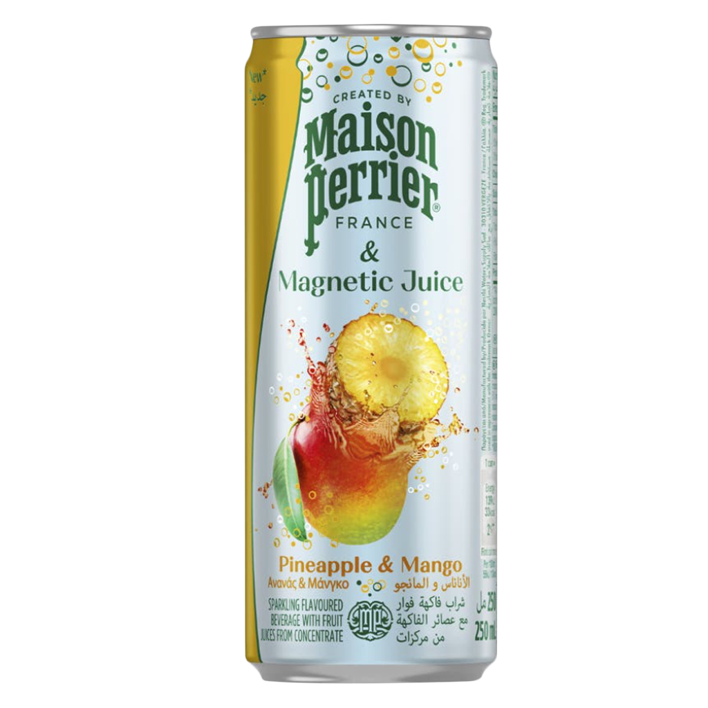 Maison Perrier & Magnetic Juice Pineapple & Mango Sparkling Flavored Drink, 250ml