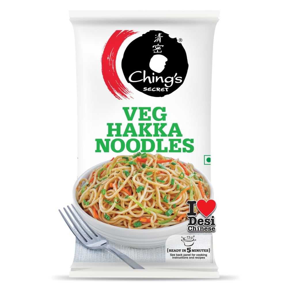 Ching's Secret Soak Veg Hakka Noodles, 560g