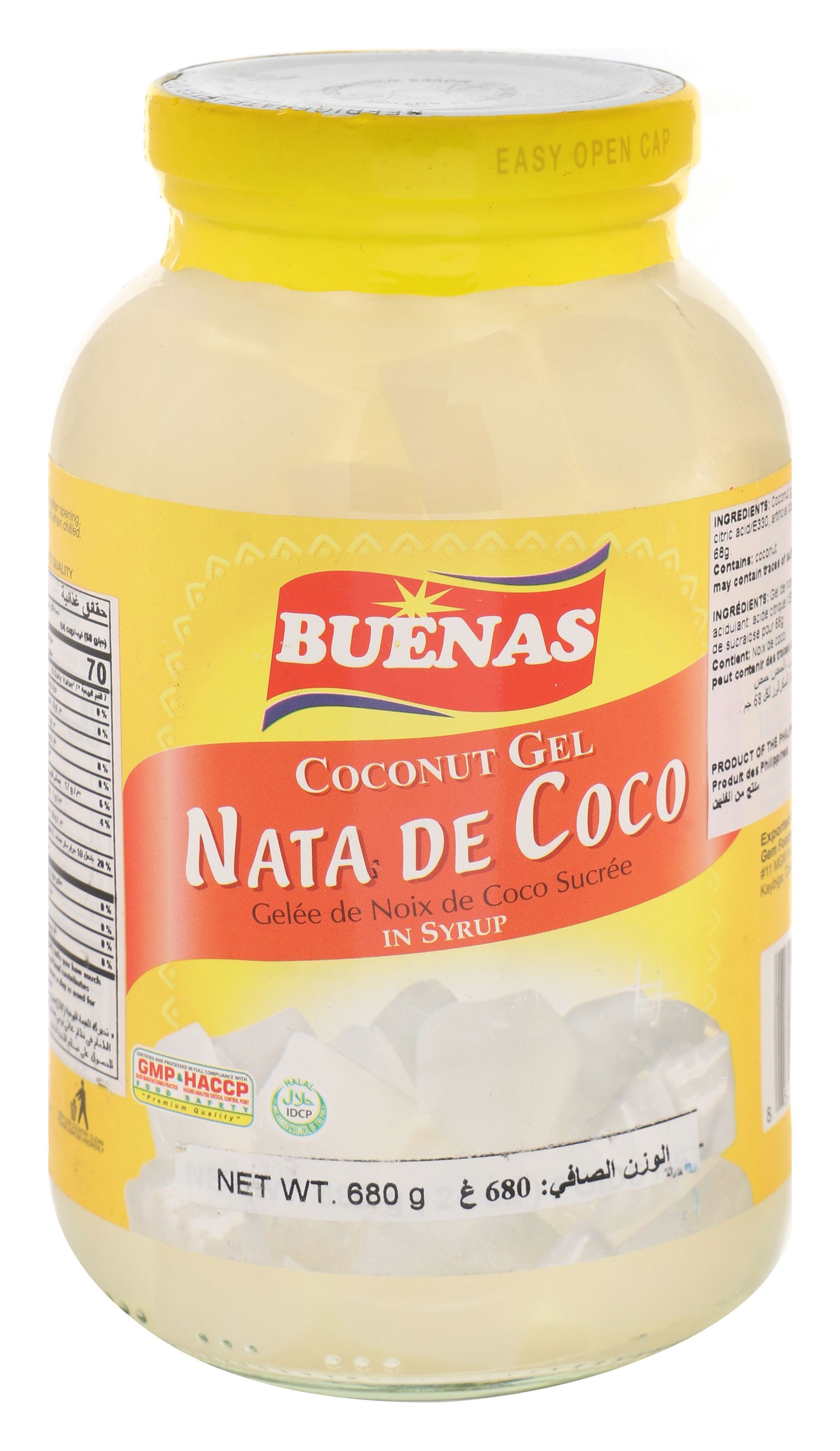 Buenas Coconut Gel Nata de Coco, 680g