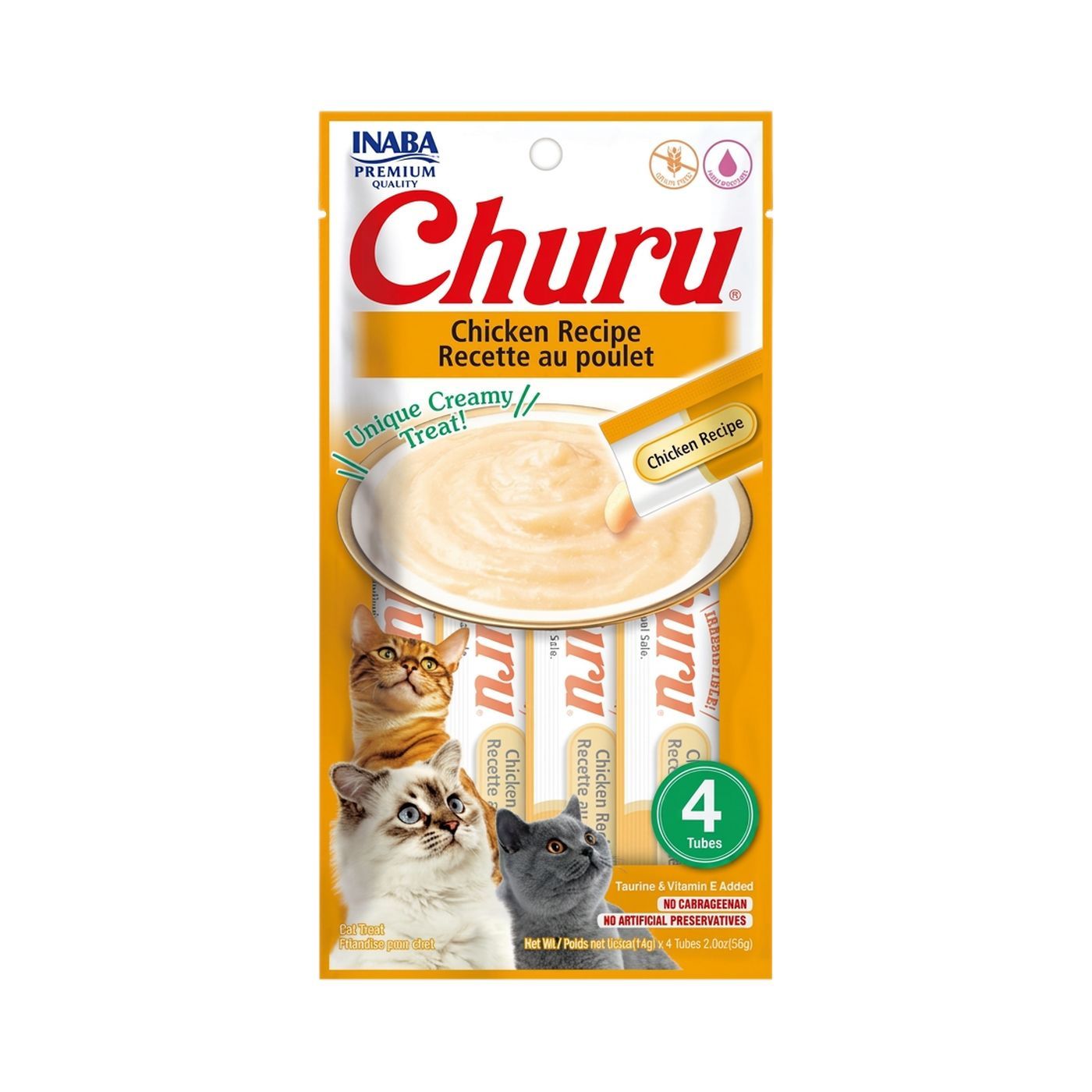 Inaba CIAO Churu Chicken Recipe Cat Treats, 56g