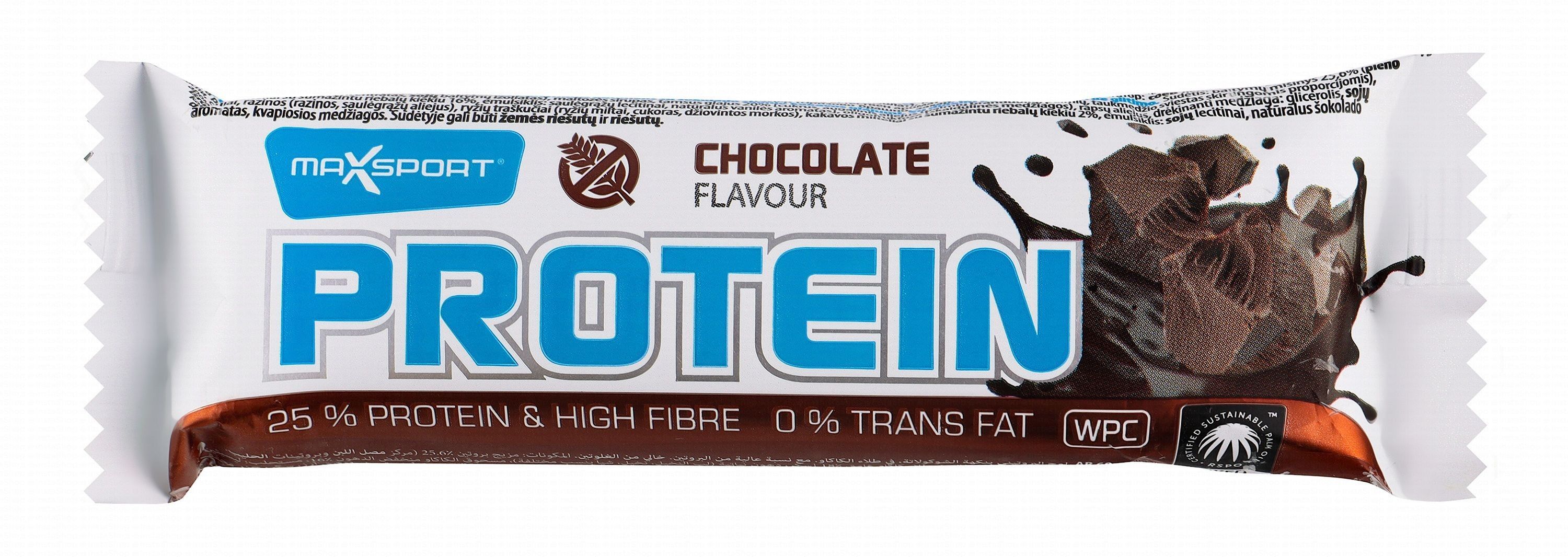 Max Sport 25% Protein Bar Chocolate Flavor, 60g