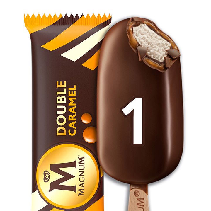 Magnum Double Caramel Vanilla Ice Cream Stick, 95ml