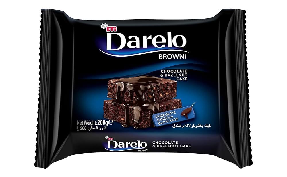 Eti Darelo Browni Chocolate & Hazelnut Cake, 200g
