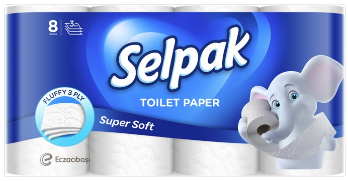 Selpak Soft Toilet Rolls, 8 Rolls