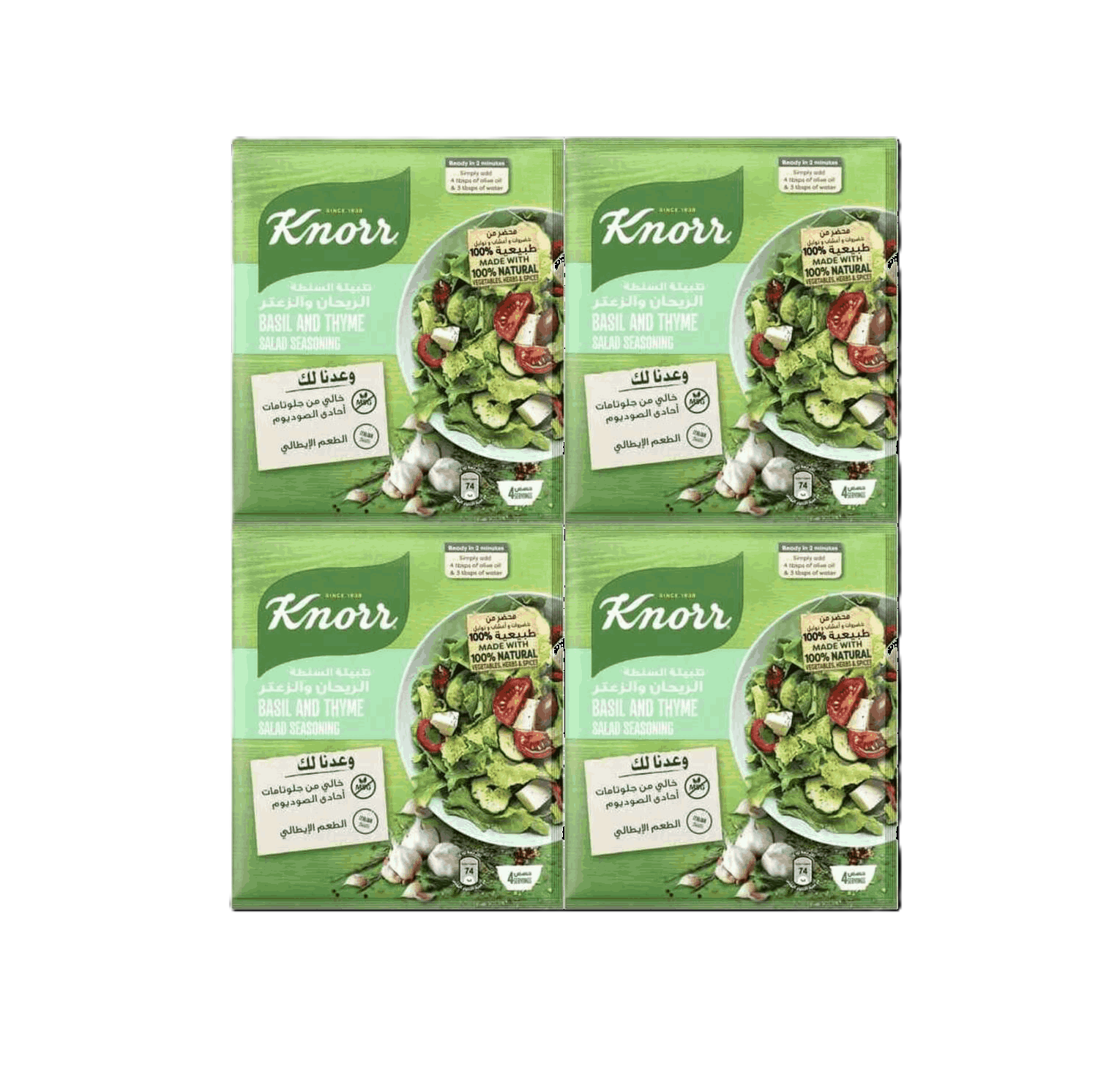 Knorr Basil & Thyme Salad Seasoning, 4x10g