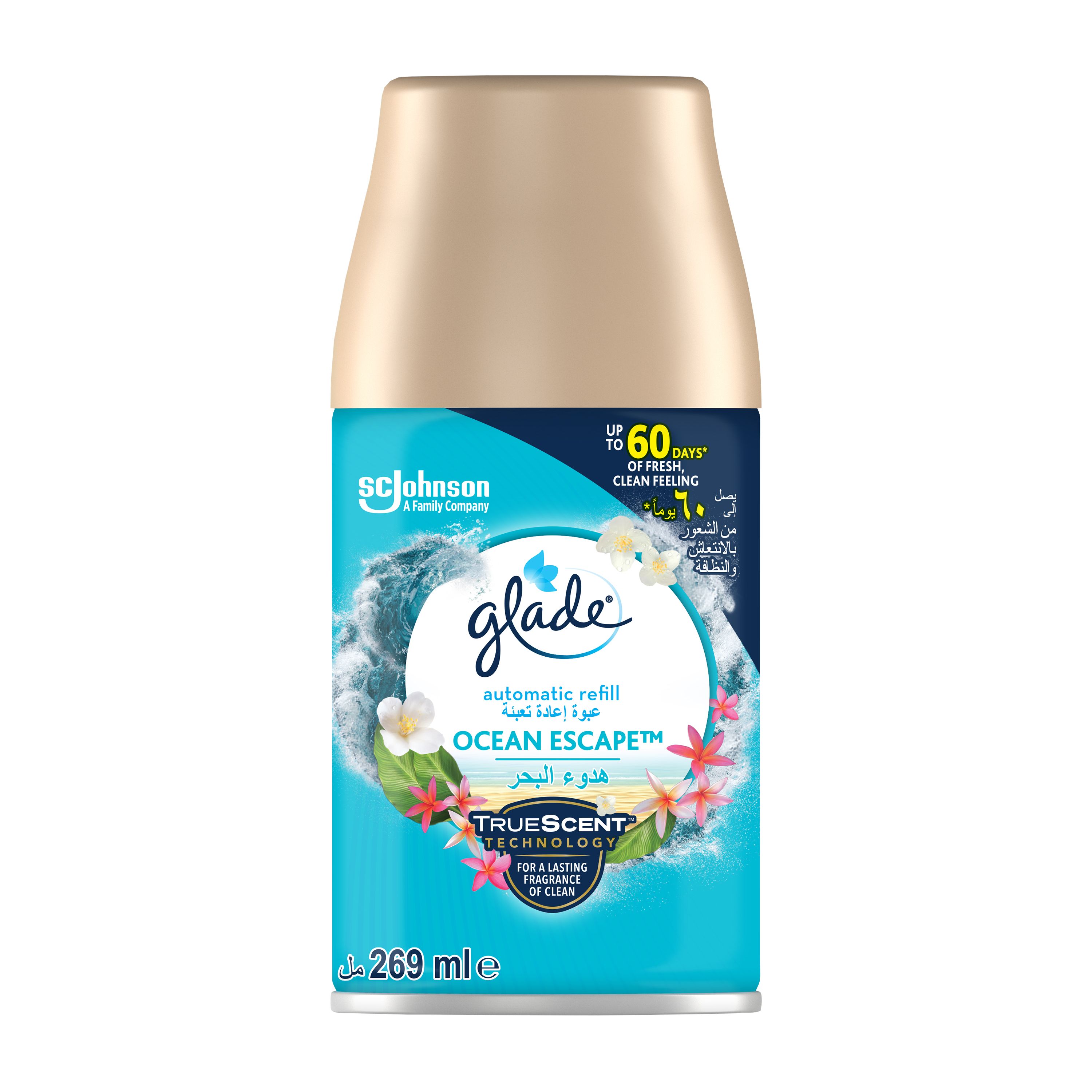 Glade Automatic Air Freshener Spray Refill Ocean Escape Air Freshener, 269ml