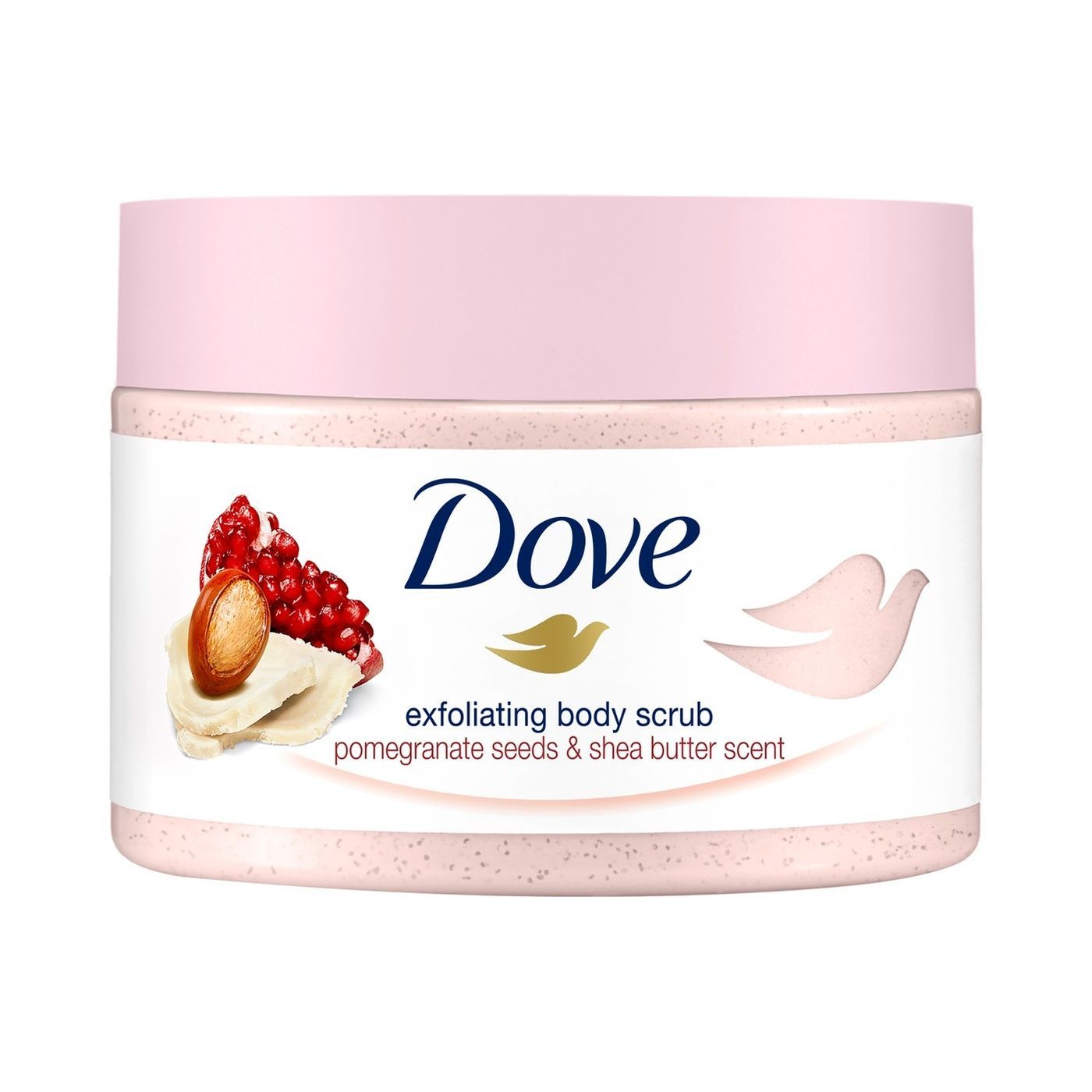 Dove Exfoliating Body Scrub with Pomegranate Seeds and Shea Butter, 225ml