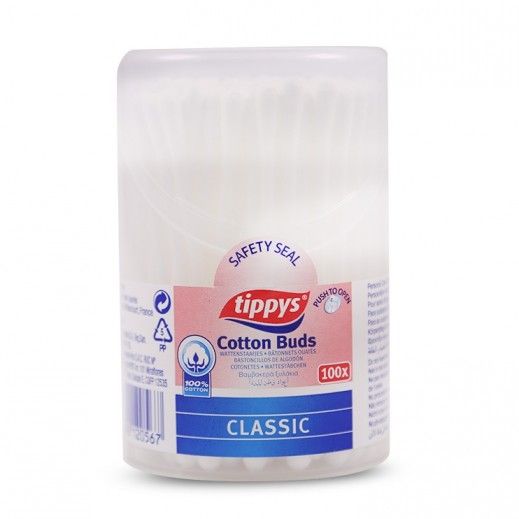 Tippys Classic Cotton Buds, 100 Pieces