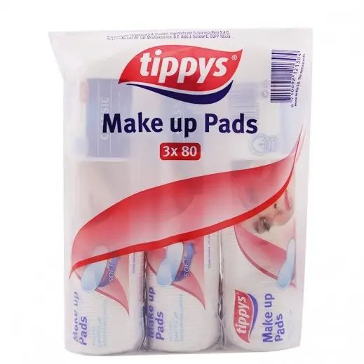 Tippy's Make Up Pads, 3x80 Pieces