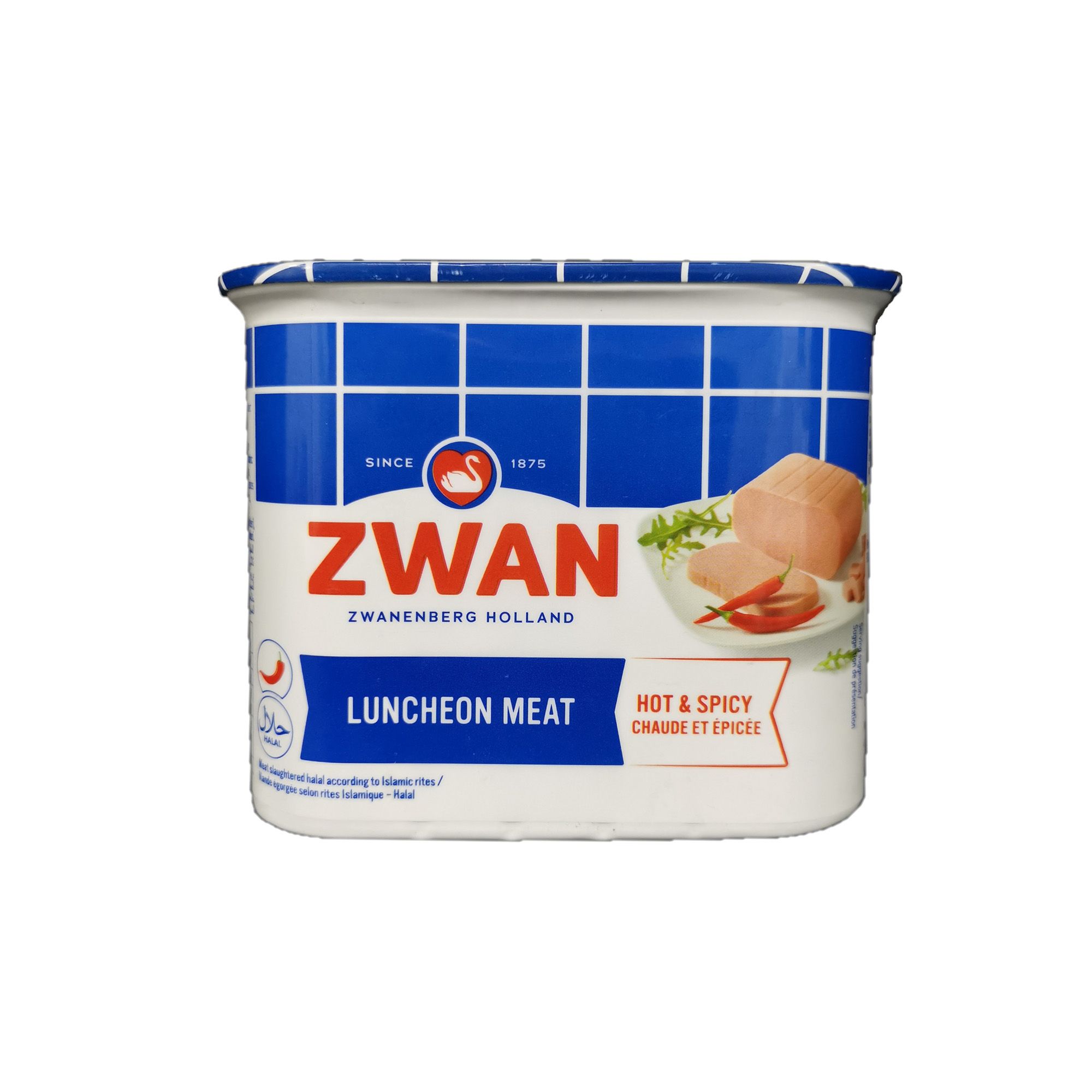 ZWAN CHICKEN HOT&SPICY LUNCHEON MEAT 340GM