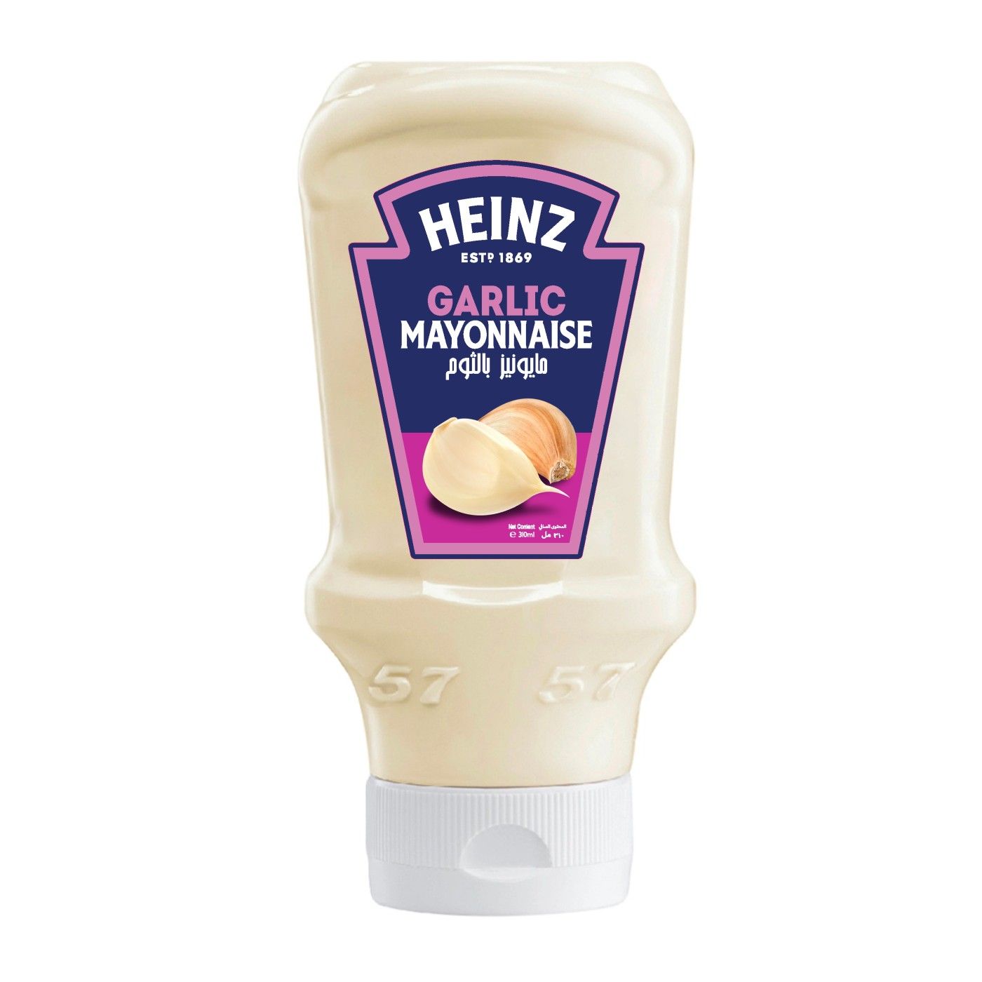 Heinz Garlic Mayonnaise Sauce Squeeze Bottle, 310ml