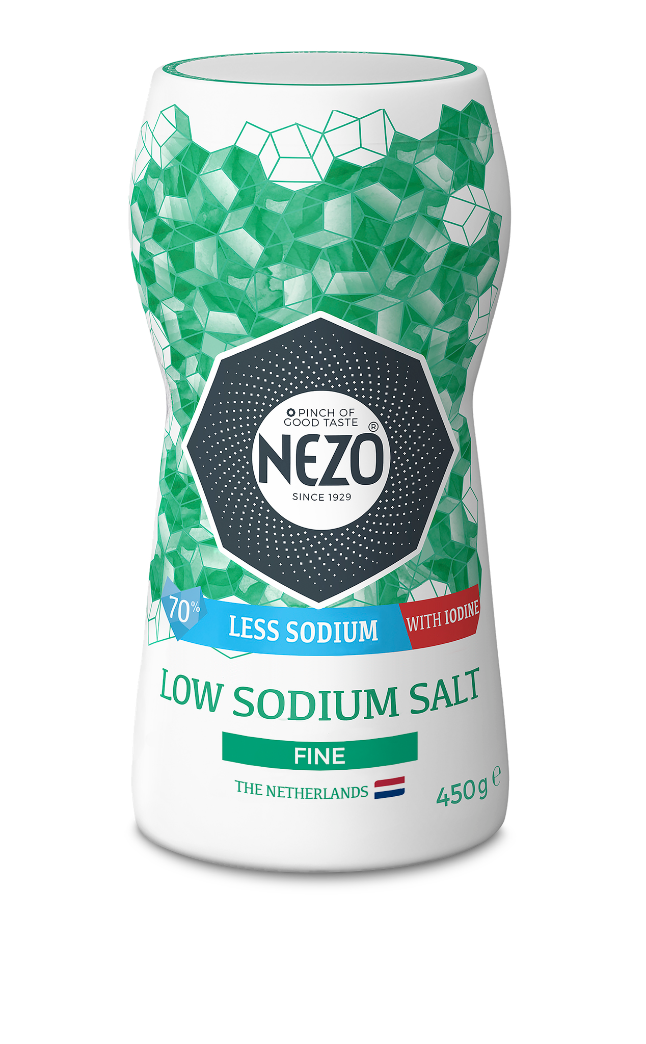 Nezo Fine Low Sodium Salt With Iodine 450 g
