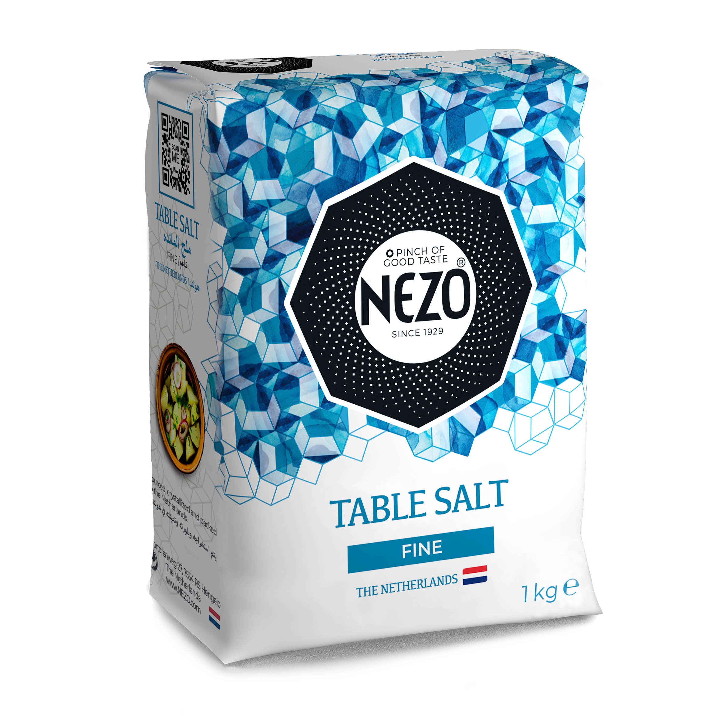 Nezo Blue Fine Table Salt, 1kg
