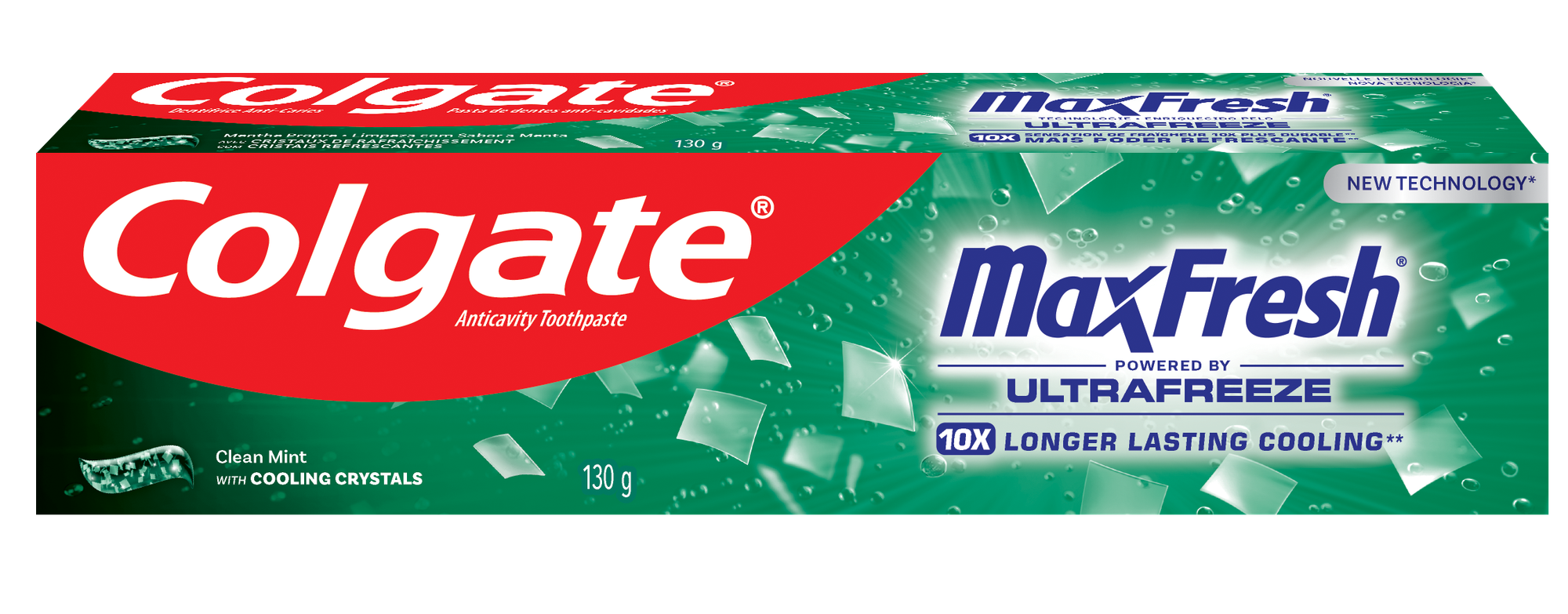 Colgate Max Fresh Toothpaste with Cooling Crystals Clean Mint Gel Toothpaste, 100ml