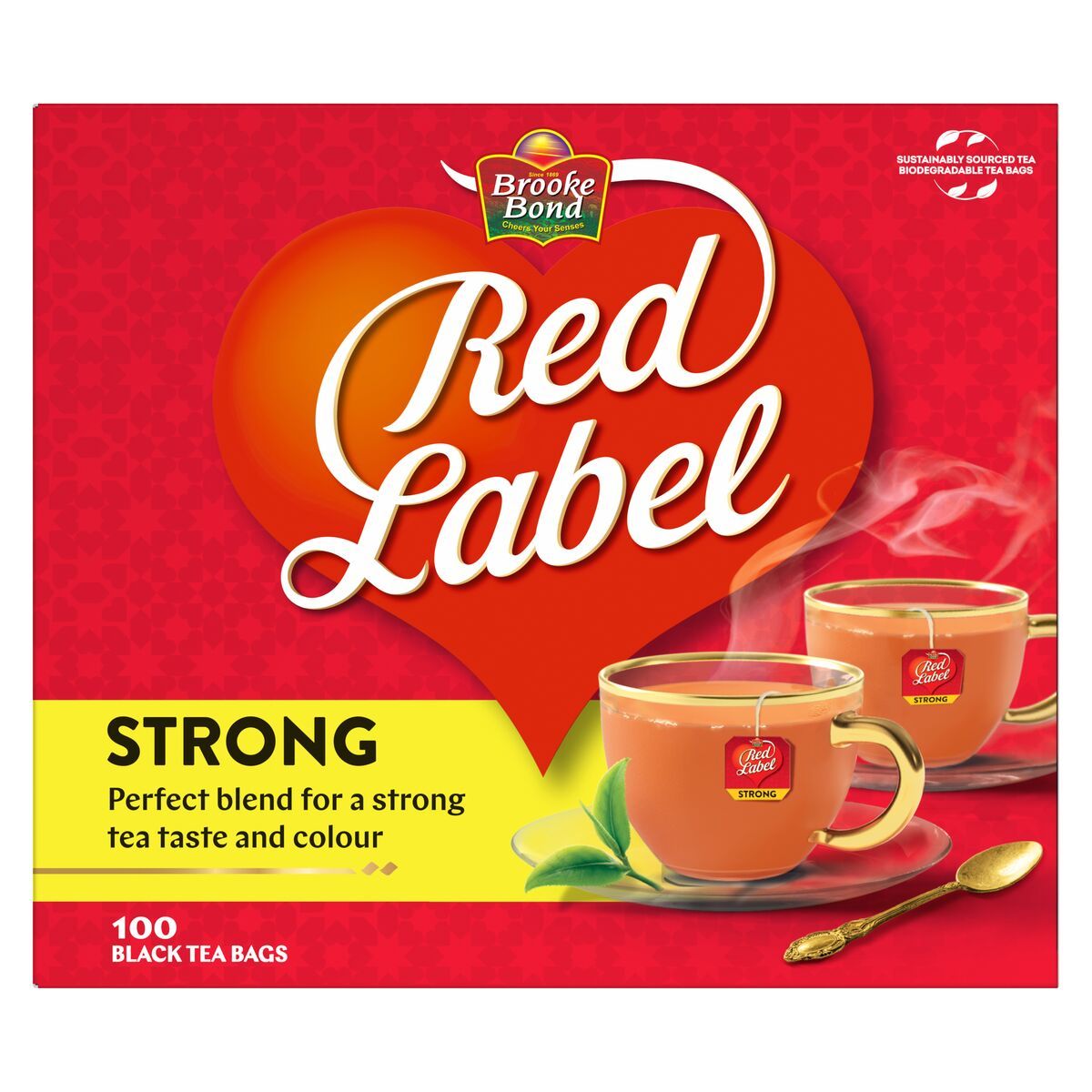 Brooke Bond Red Label Black Tea, 100 Tea Bags