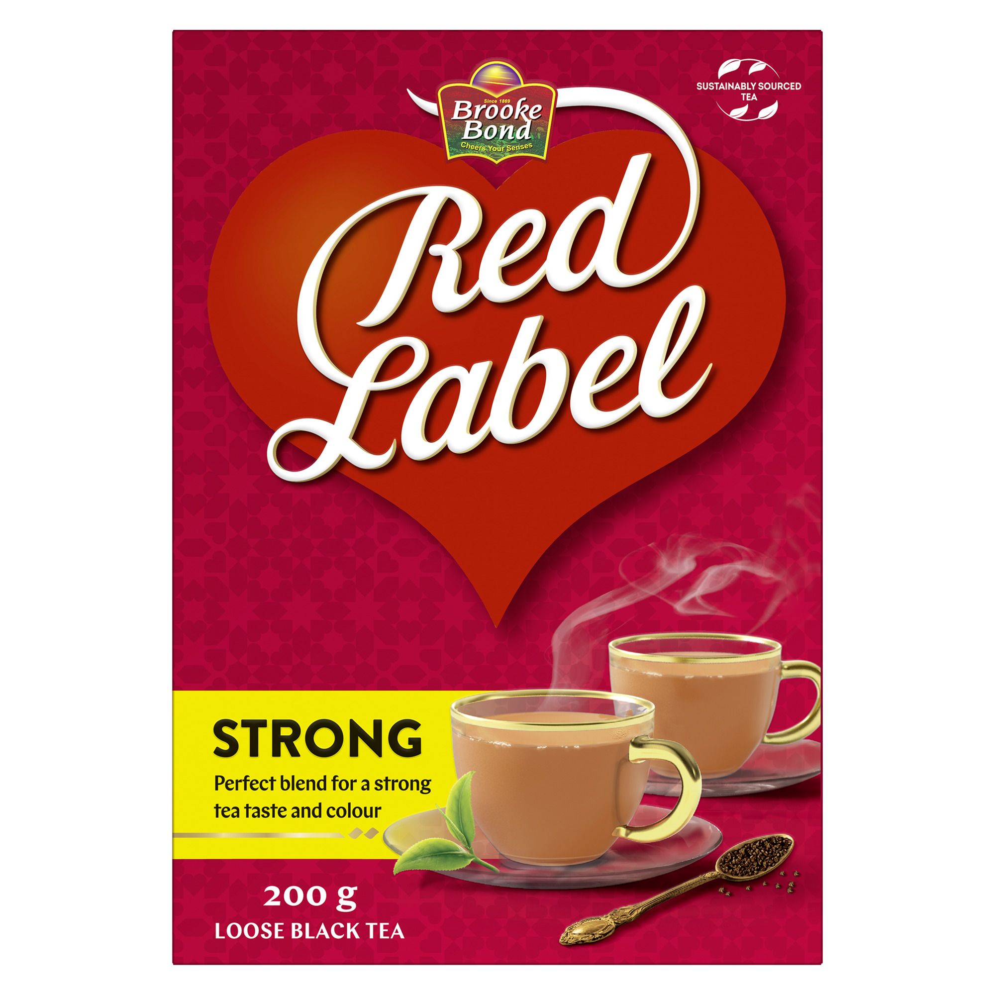 Brooke Bond Red Label Strong Black Loose Tea, 200g