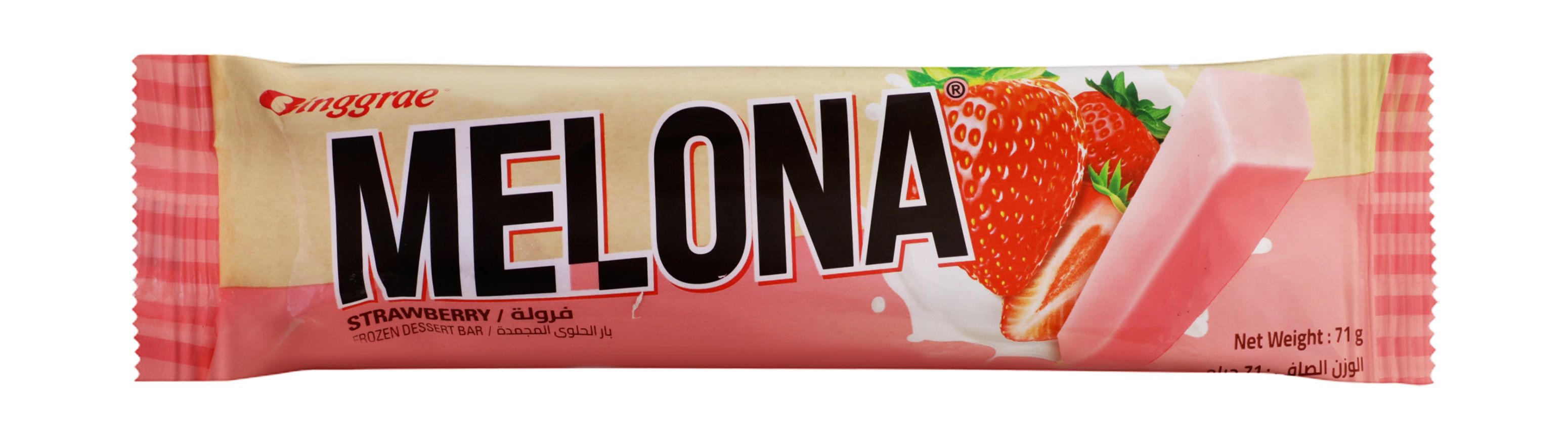 Binggrae Melona Strawberry Ice Cream Bar, 71g