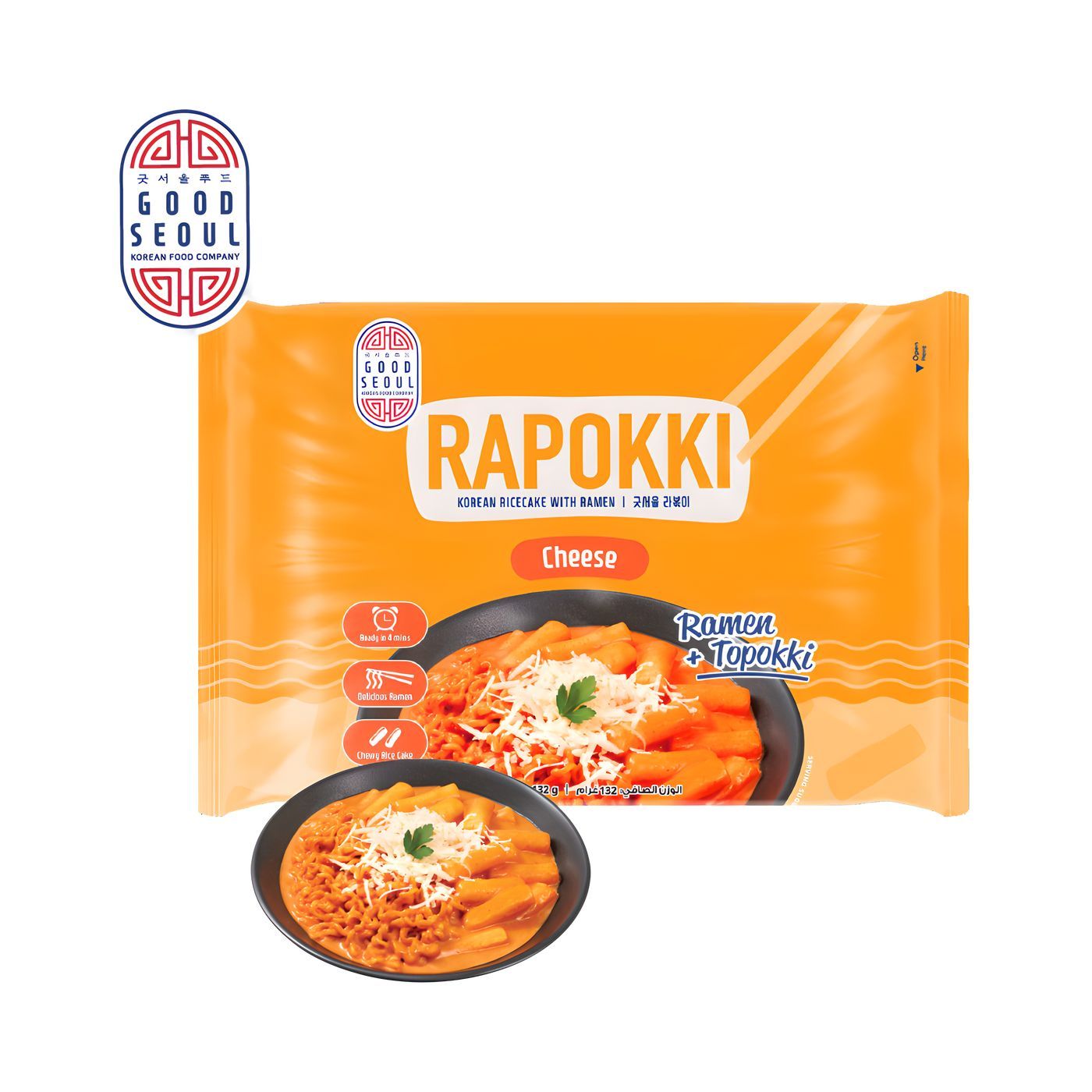 Good Seoul Rapokki Cheese Ricecake, 132g