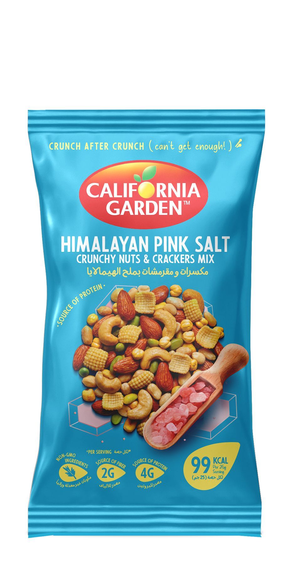 California Garden Himalayan Pink Salt Crunchy Nuts & Crackers Mix, 30g