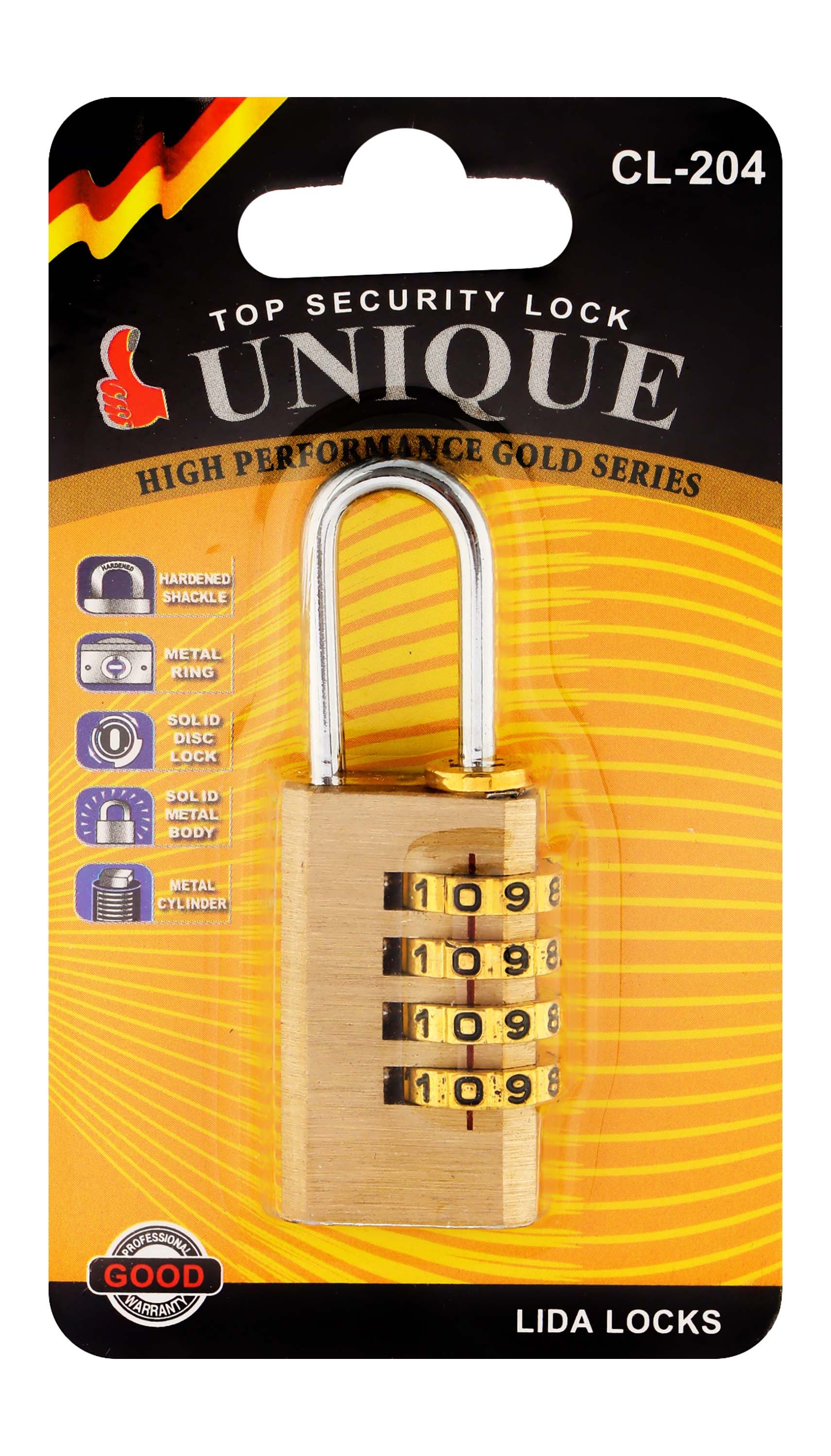 Unique Number Combination Lock, 1 Piece