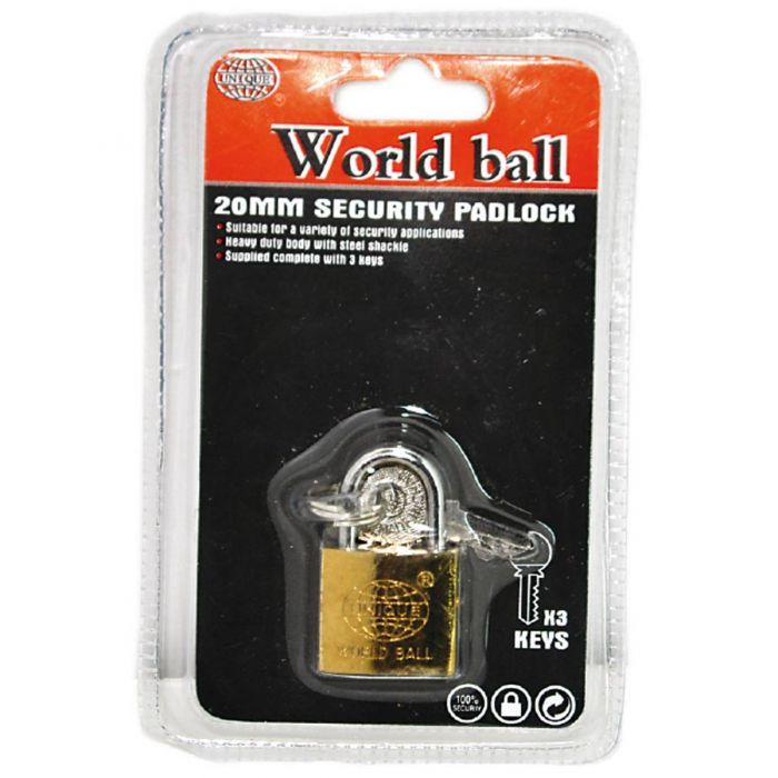 World Ball Security Padlock 20mm