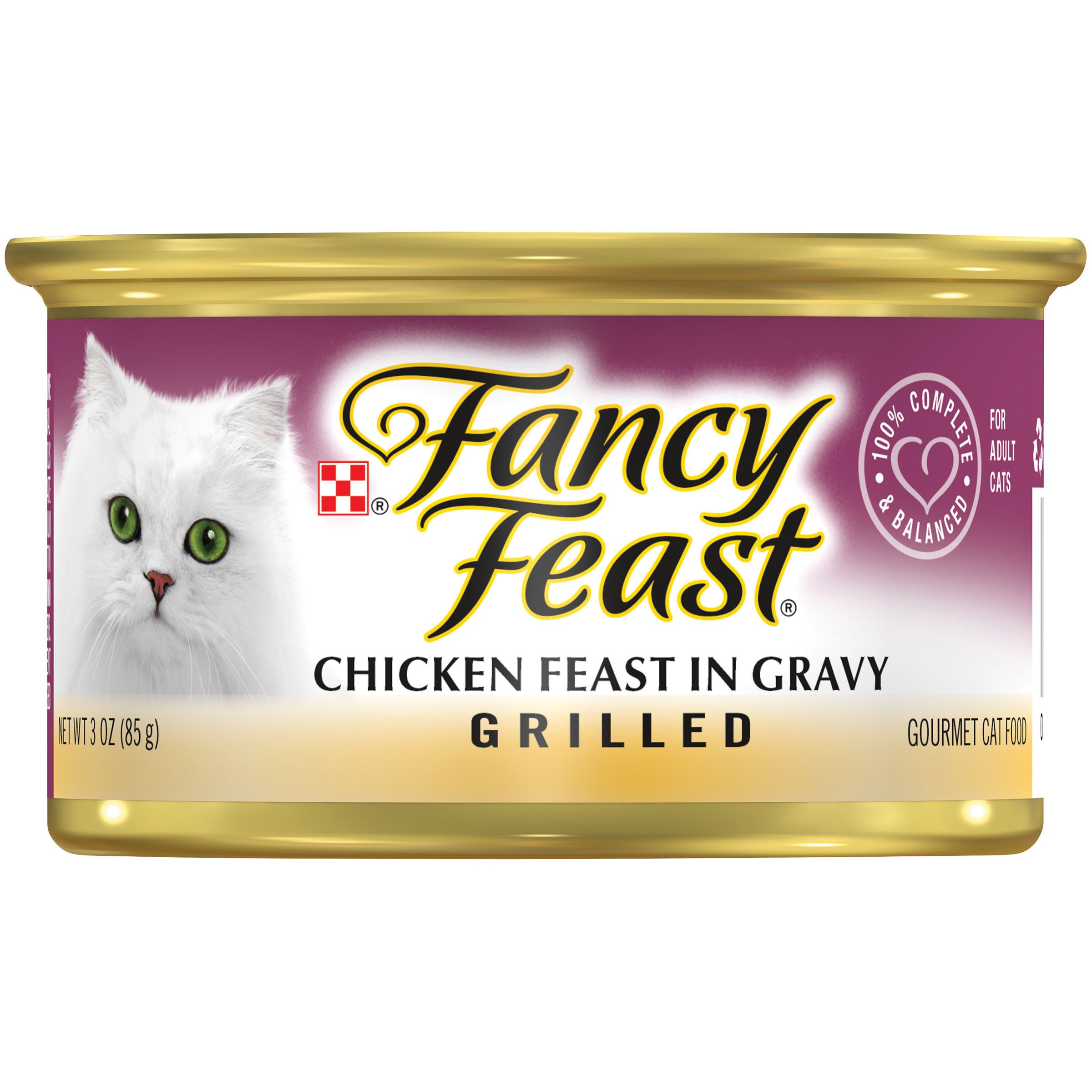 Fancy Feast Chicken Feast in Gravy Grilled Cat Food, 85g
