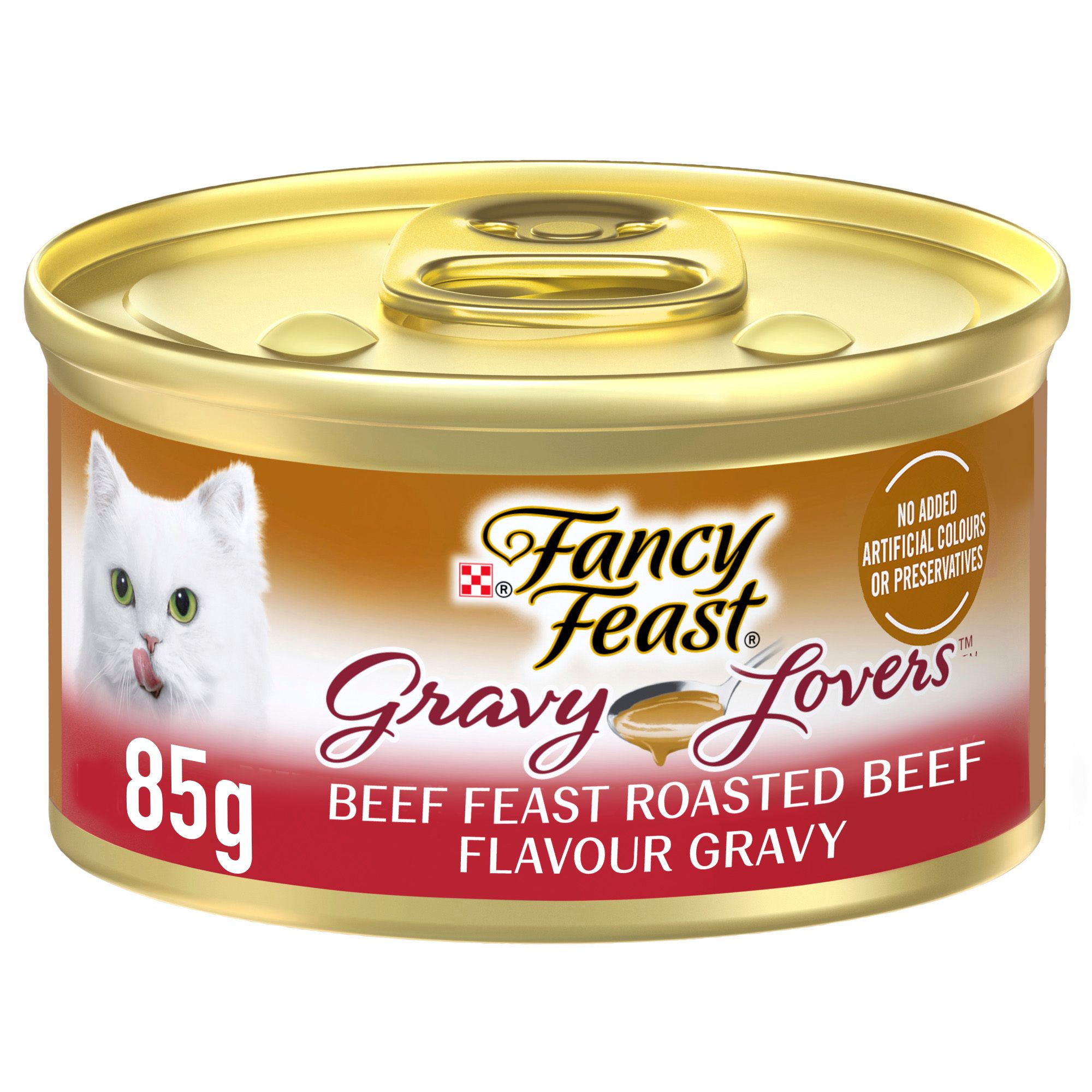Fancy Feast Beef Feast in Roasted Beef Flavour Gravy Cat Food, 85g