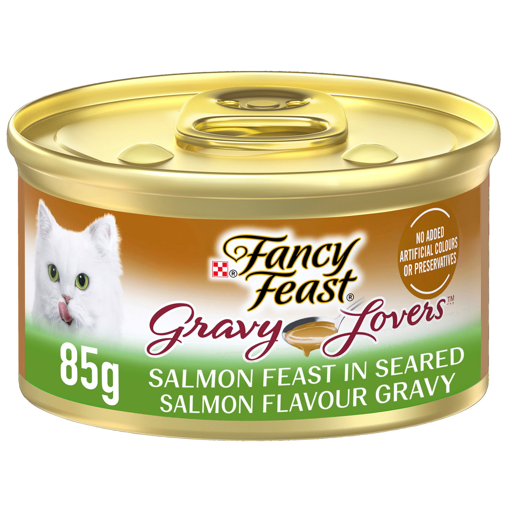 Fancy Feast Gravy Lovers Salmon Feast in Grilled Salmon Flavour Gravy Cat Wet Food, 85g