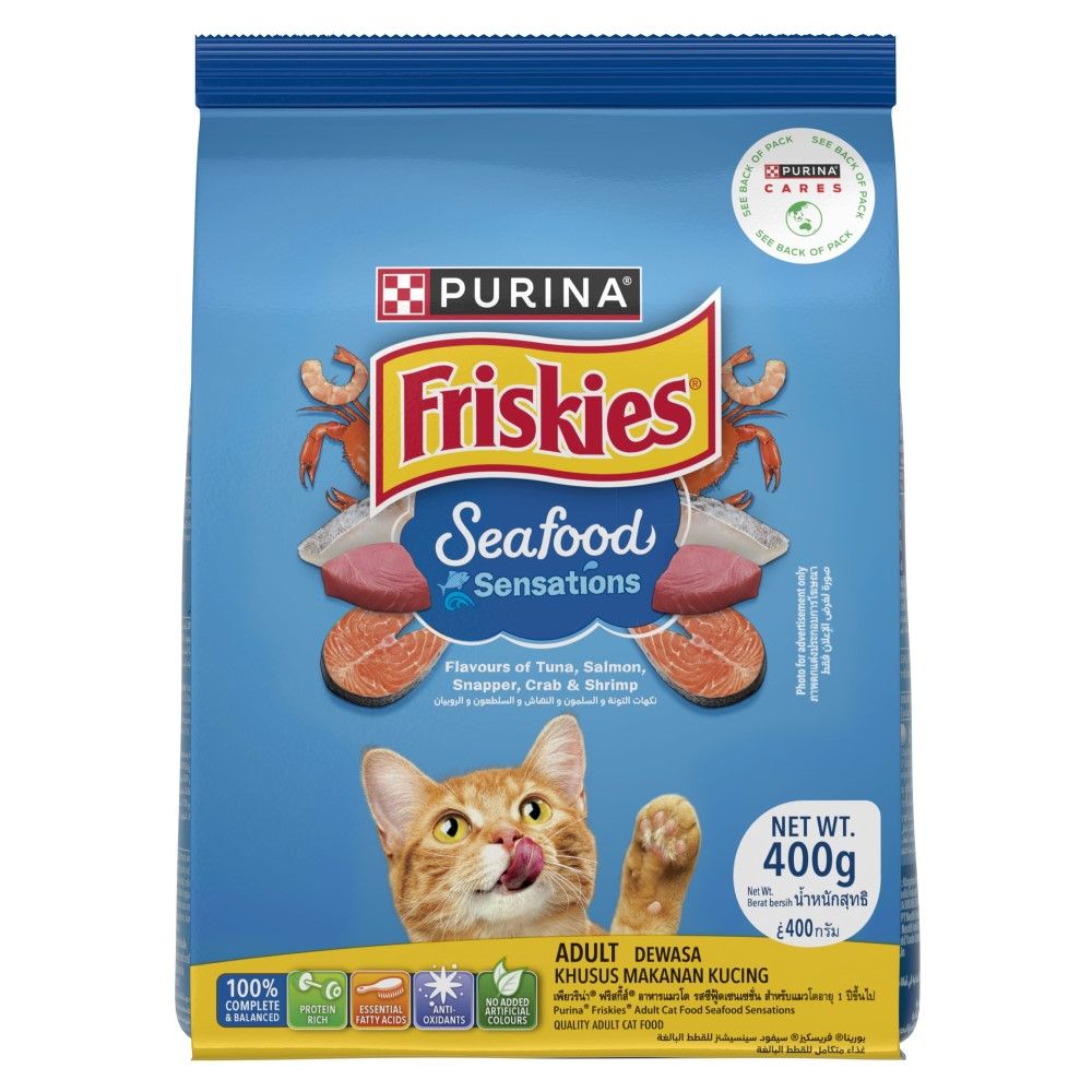 Friskies Adult Seafood Sensations Bag, 400g