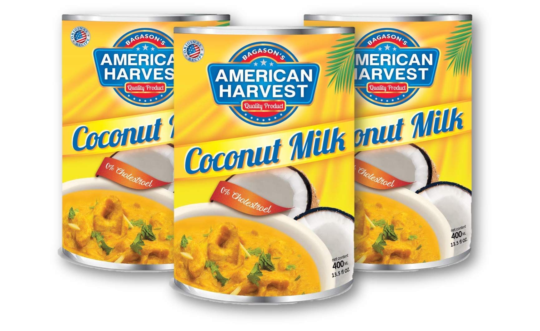 American Harvest Coconut Milk, 3x400ml