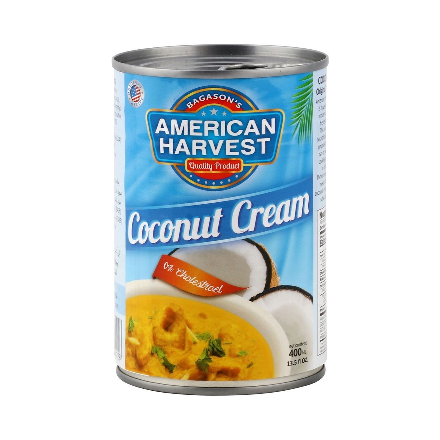 American Harvest Coconut Cream, 2 x 400ml