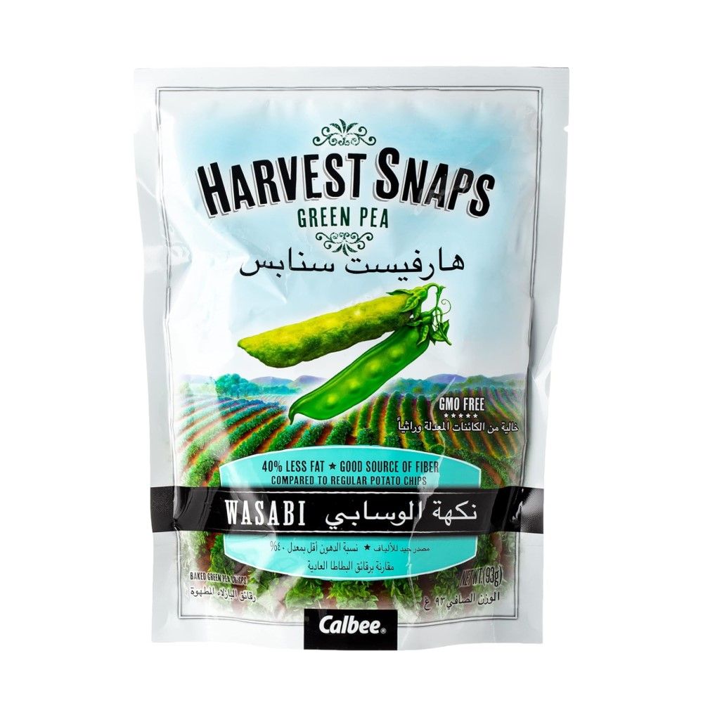 Harvest Snaps Wasabi Baked Green Pea Crisps, 93g