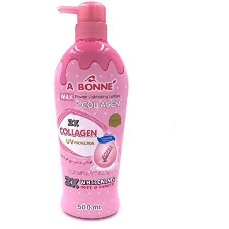 A Bonne Milk Powder Lightening Lotion Collagen Soft And Smooth, 500ml