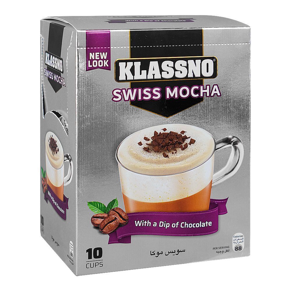 Klassno Swiss Mocha Coffee Sachets, 10x20g