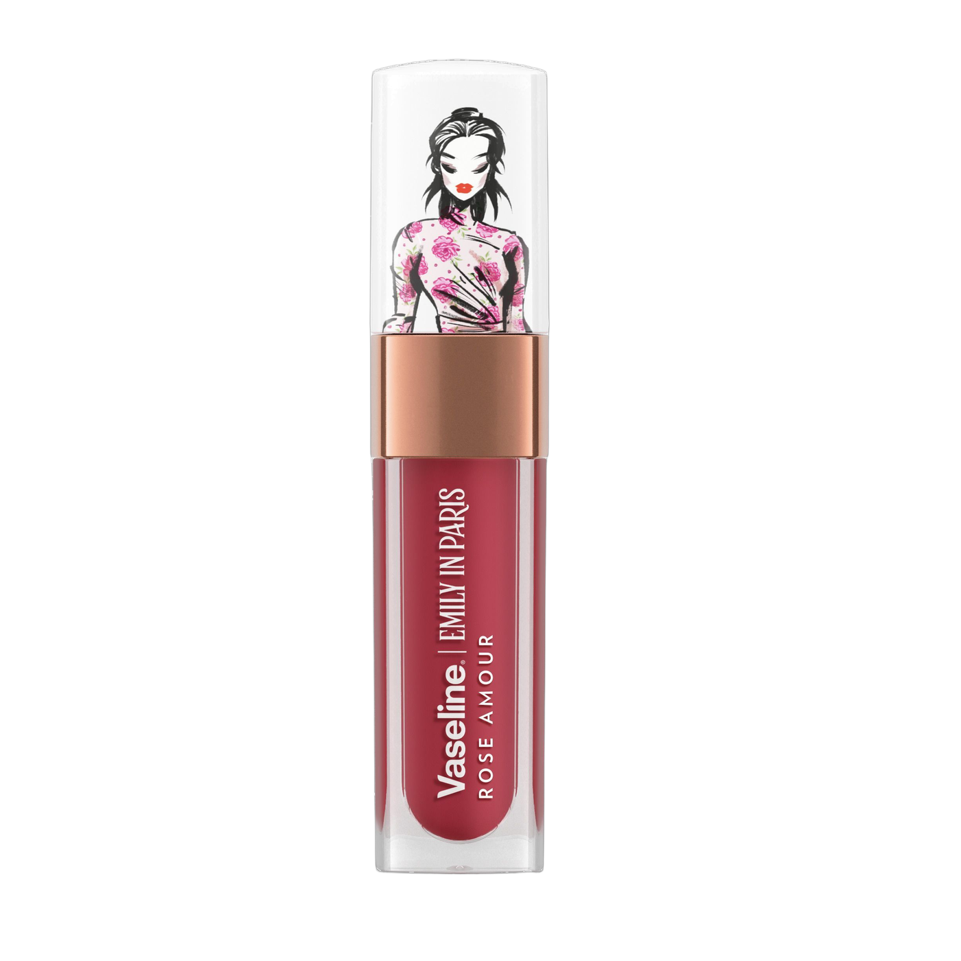 Vaseline Emily in Paris Limited Edition Rose Amour Tinted Lip Oil, 4g