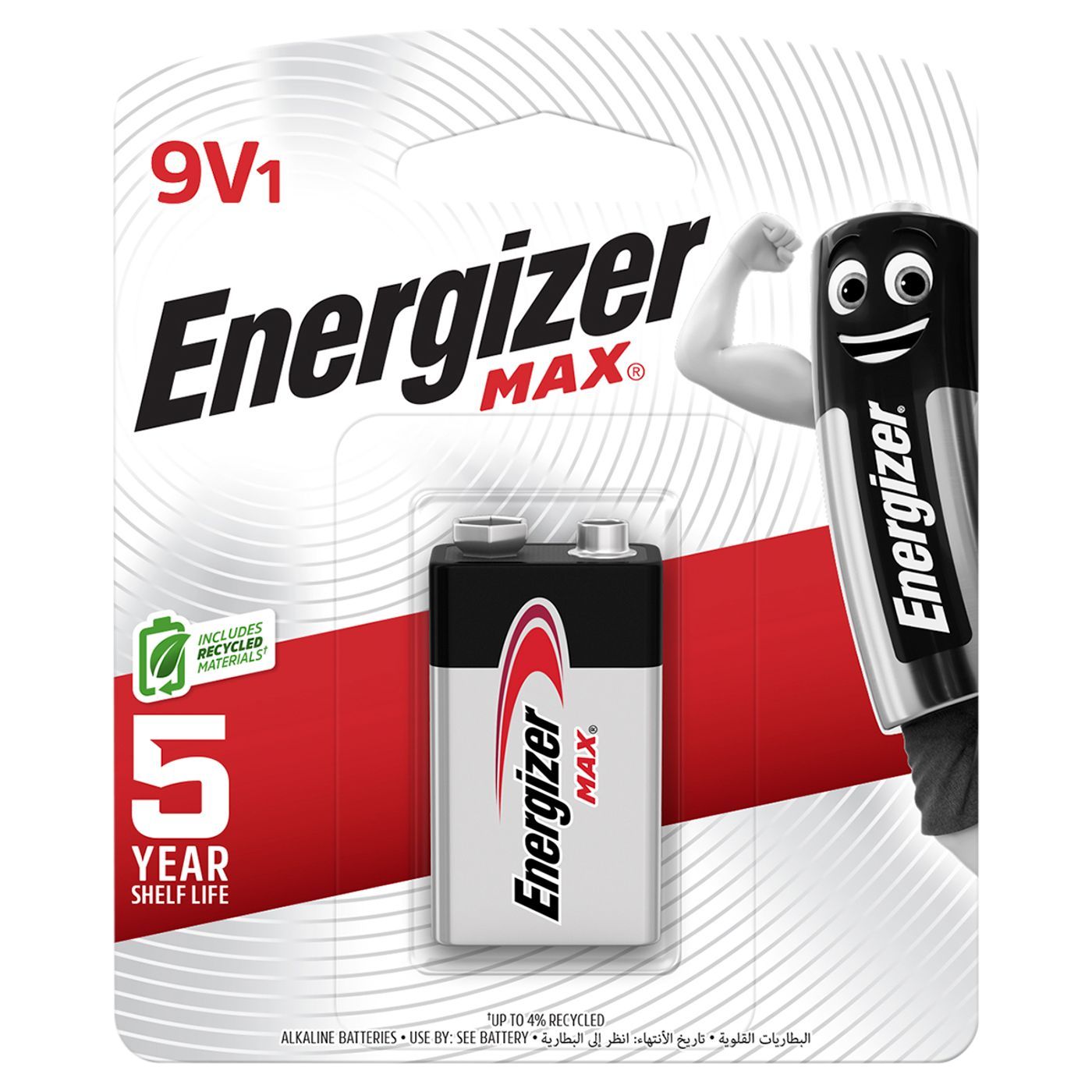 Energizer Max 9V1 Alkaline Batteries, 1 Piece