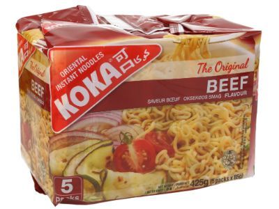 Koka Oriental Beef Instant Noodles, 5x85g