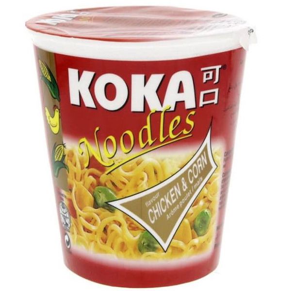 Koka Oriental Instant Noodles Cups Chicken & Corn 70 g