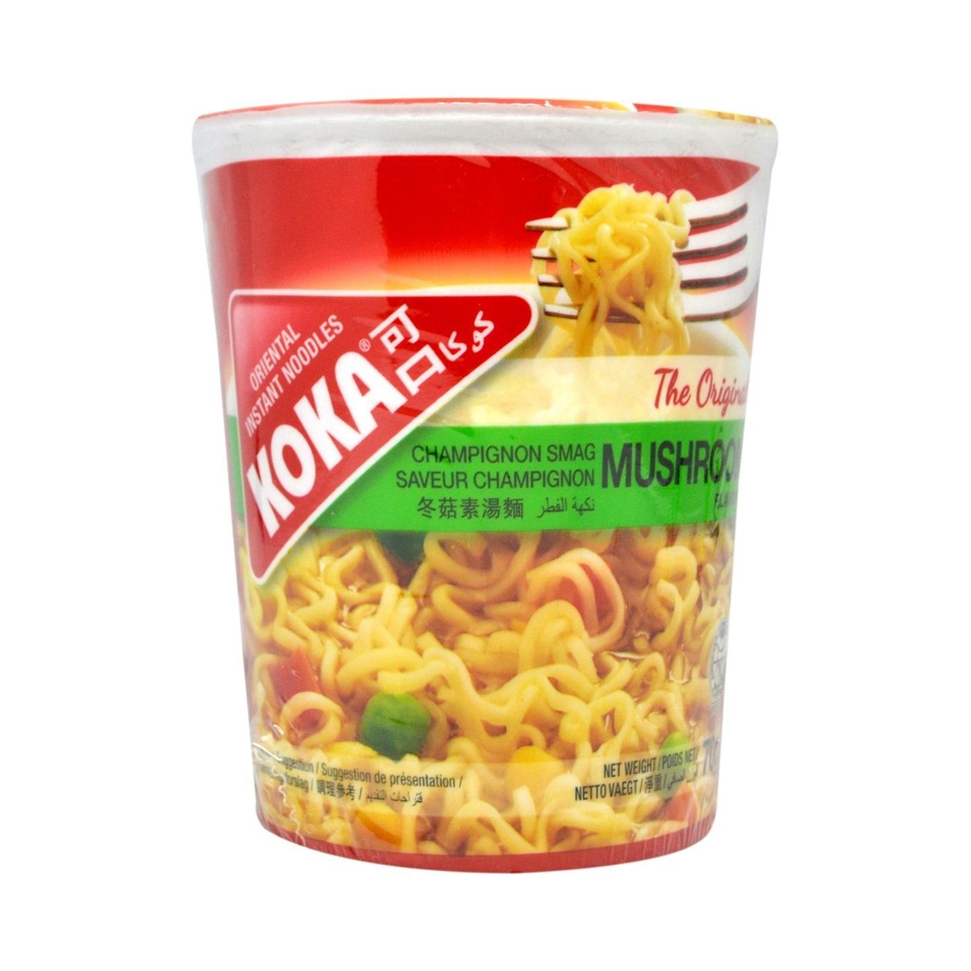Koka Oriental Instant Noodles Cups Mushroom 70 g