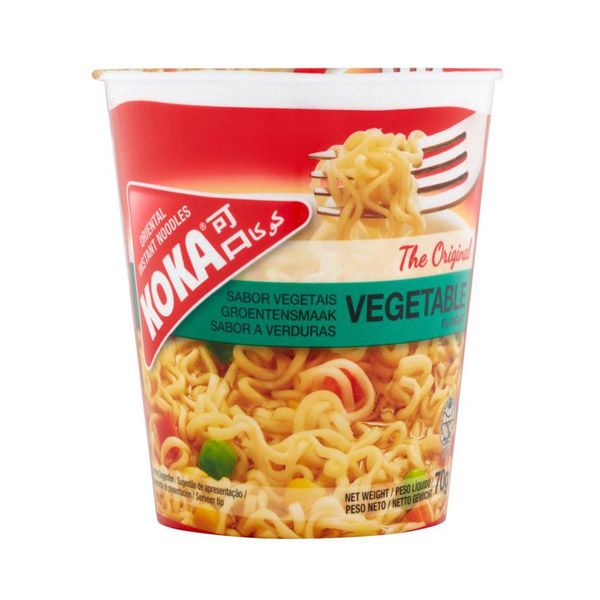 Koka Oriental Instant Noodles Cups Vegetable 70 g