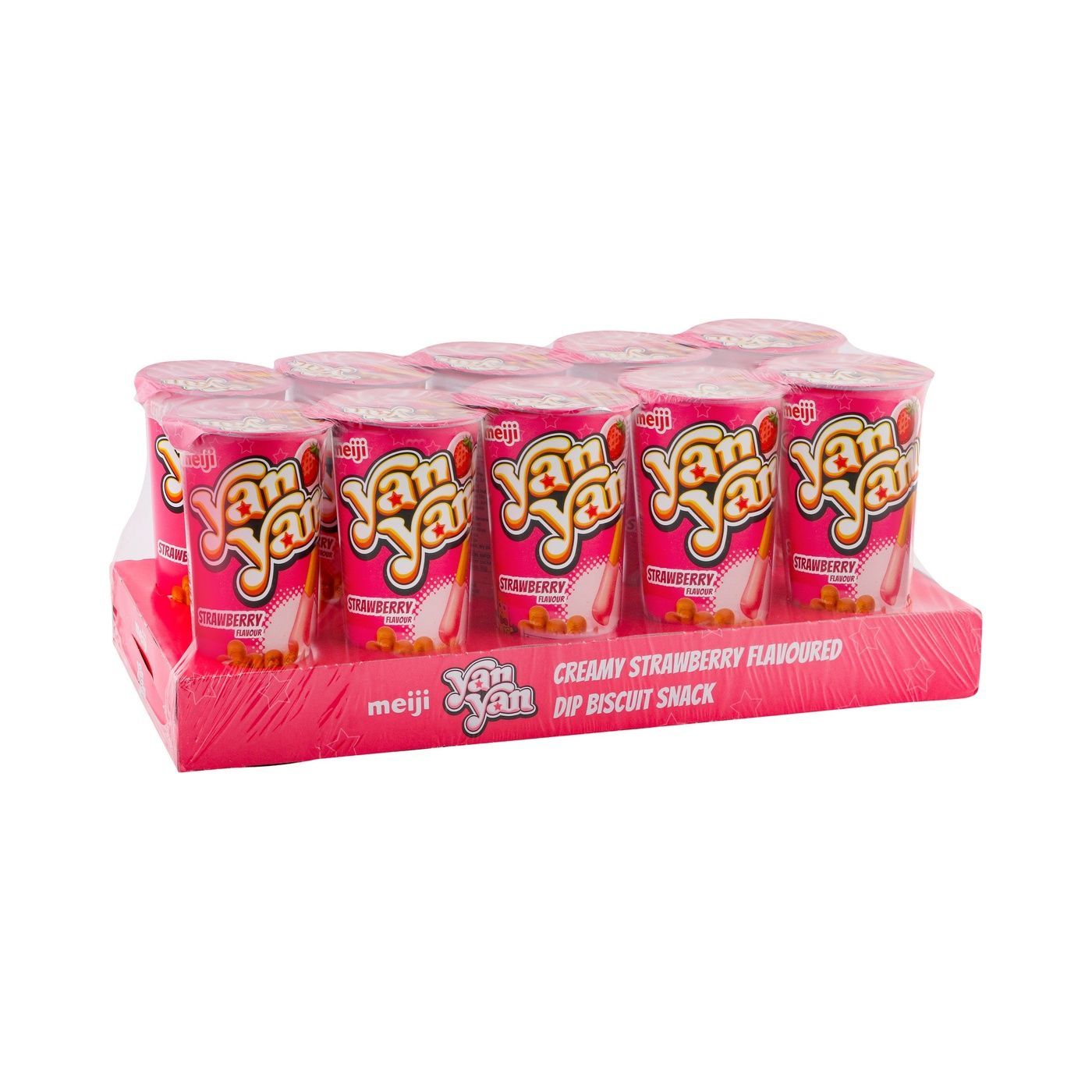 Yan Yan Strawberry Cup 10 pcs x 50 g