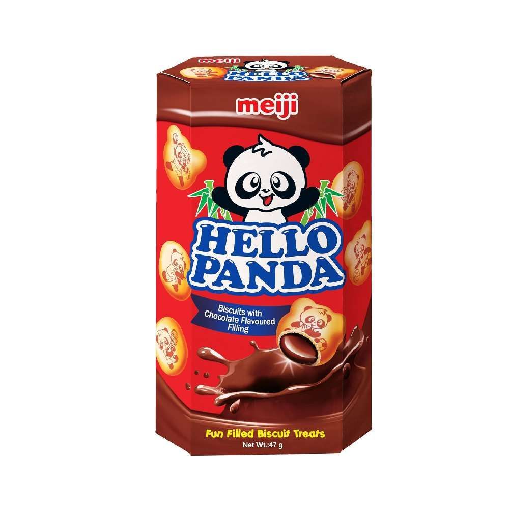 Hello Panda Chocolate Filled Biscuits for Kids & Adults, 47g