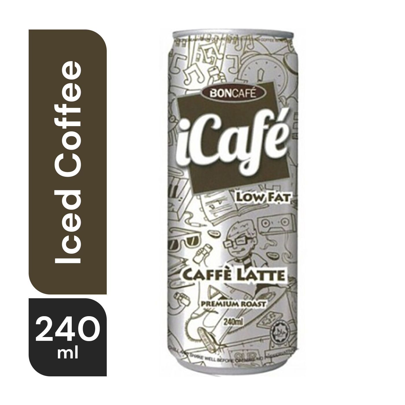 Boncafe Icafe Low Fat Iced Milk Coffee Drink 240 ml