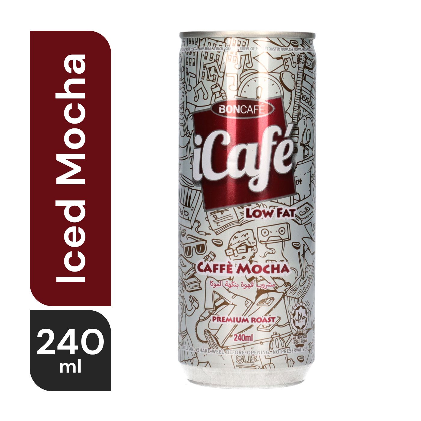 Boncafe Icafe Iced Mocha Low Fat Drink 240 ml