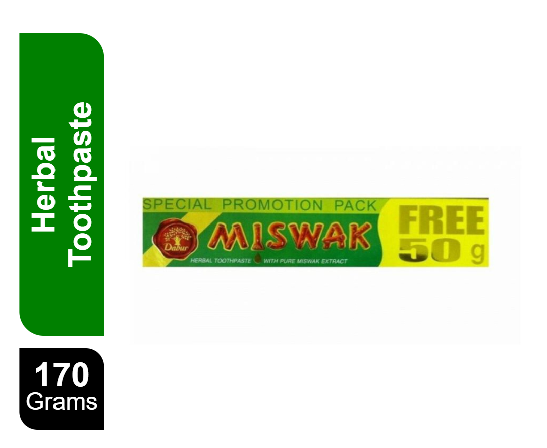 Dabur Miswak Herbl Toothpaste 120 gm+50 g Free