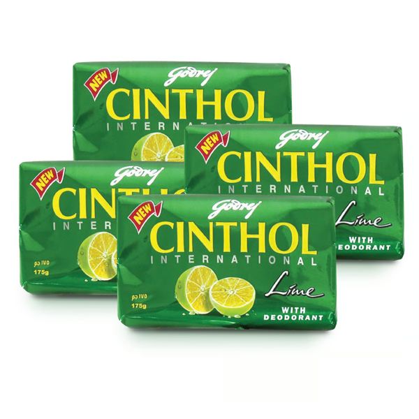 Cinthol Soap Lemon, 4x175g