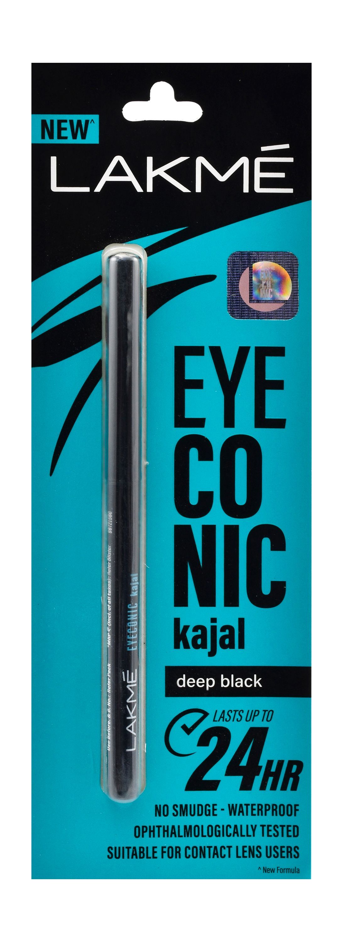 Lakme Eyeconic 24H Waterproof Kajal - Deep Black